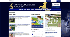 Desktop Screenshot of huntingdonshirecricket.com