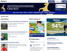 Tablet Screenshot of huntingdonshirecricket.com